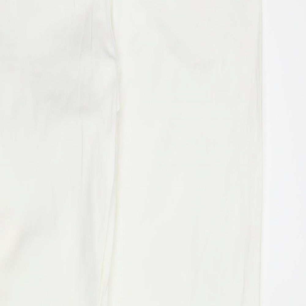 Mac Womens White Pedal Pusher Trousers Size M L26 in