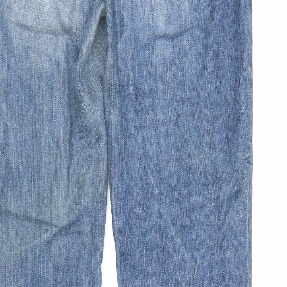 Mens UK Size 29 in Skin Regular Fit Straight Blue Jeans