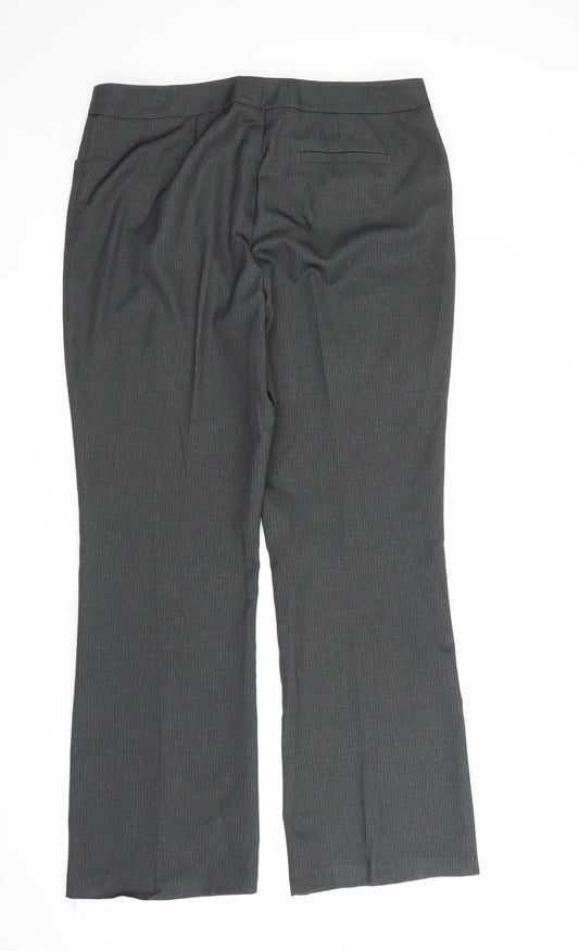 TU Womens Grey Trousers Size 14 L29 in