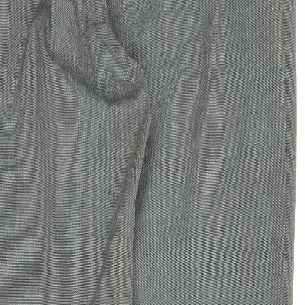 New Look Womens Grey Carrot Trousers Size 12 L26 in