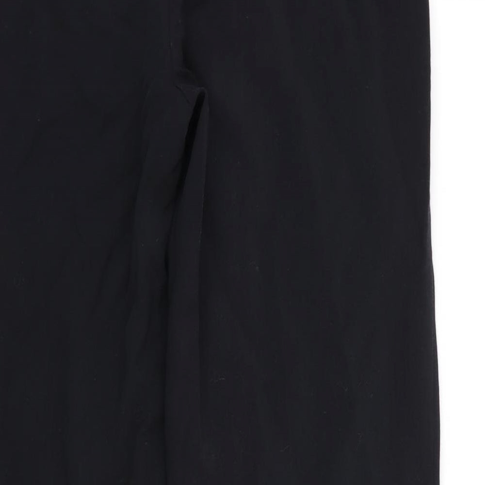 m&s Womens Black Trousers Size 10 L28 in