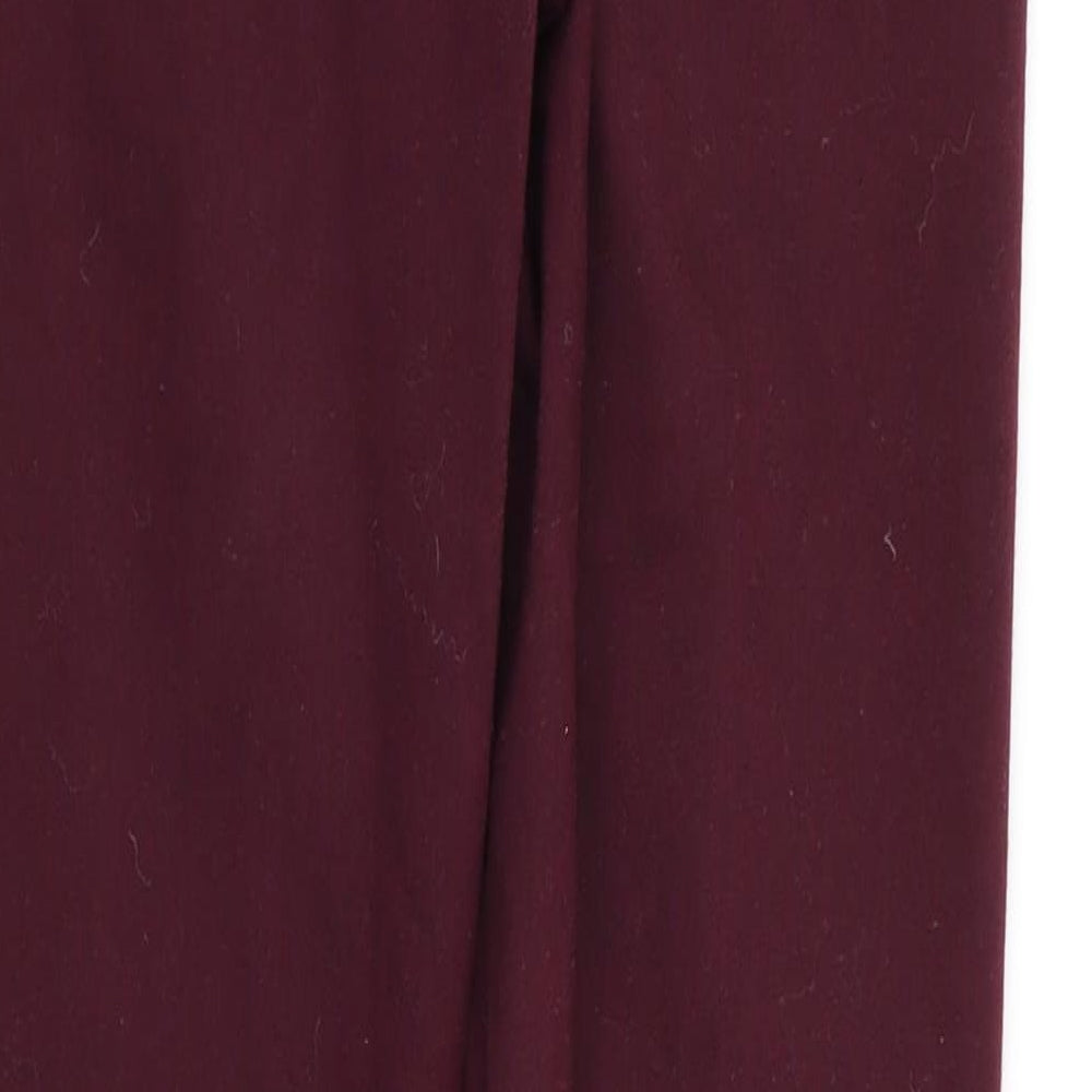 Womens UK Size 8 DENIM AND CO Regular Fit Skinny Red Jeans