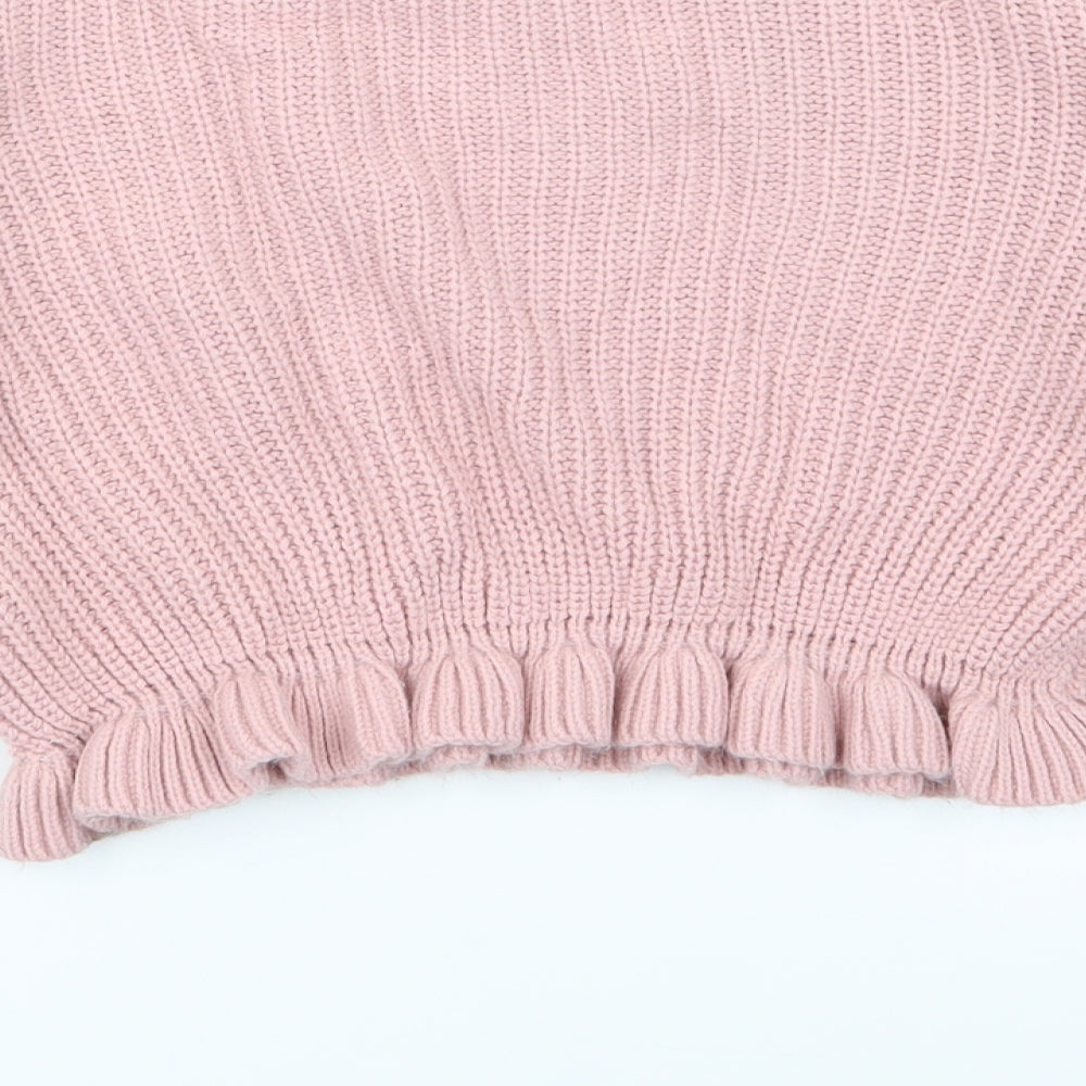 select Girls Pink Pullover Jumper Size 14 Years
