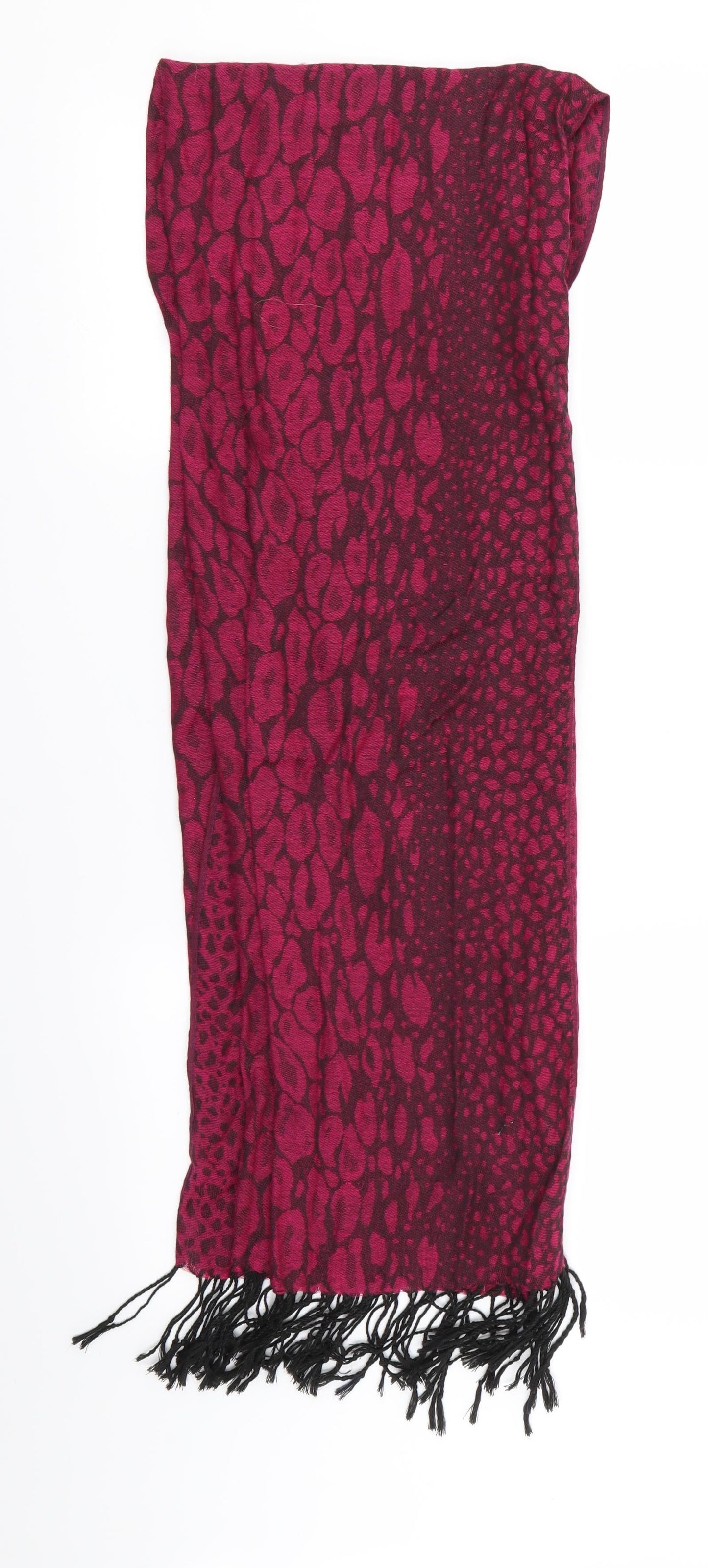 Preworn Womens Purple Geometric Scarf
