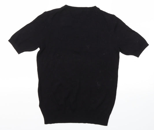 Womens UK Size 6 M&S Black Basic T-Shirt