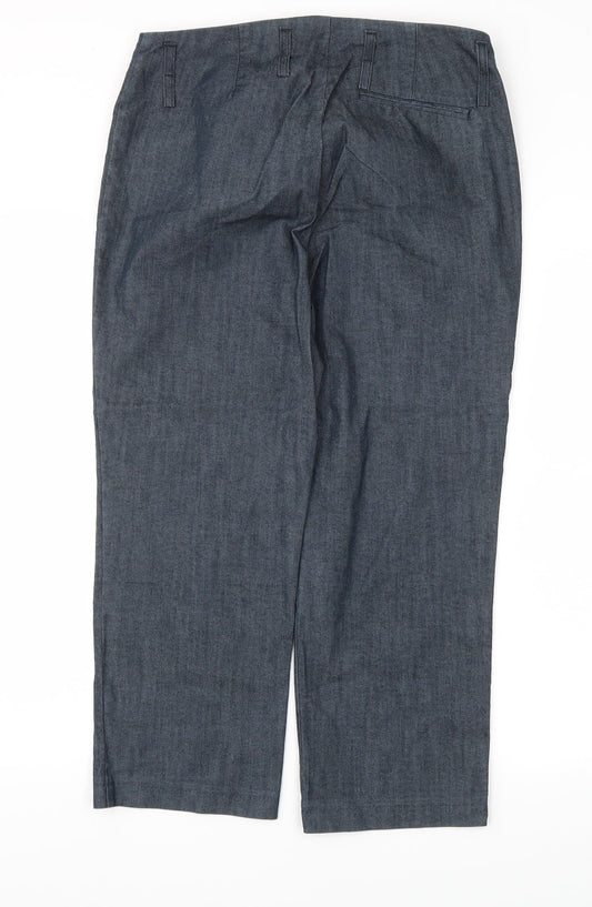 M&S Womens Grey Trousers Size 12 L24 in