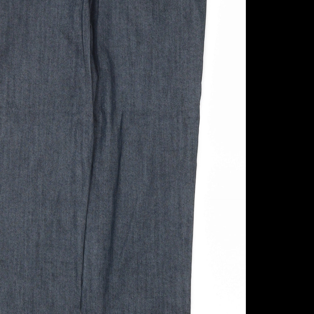 Womens UK Size 12 M&S Relaxed Fit Grey Trousers