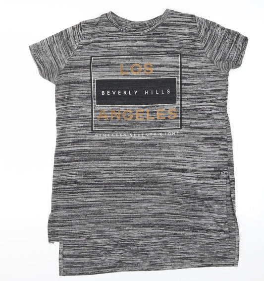Womens UK Size 12 Atmosphere Grey Basic T-Shirt