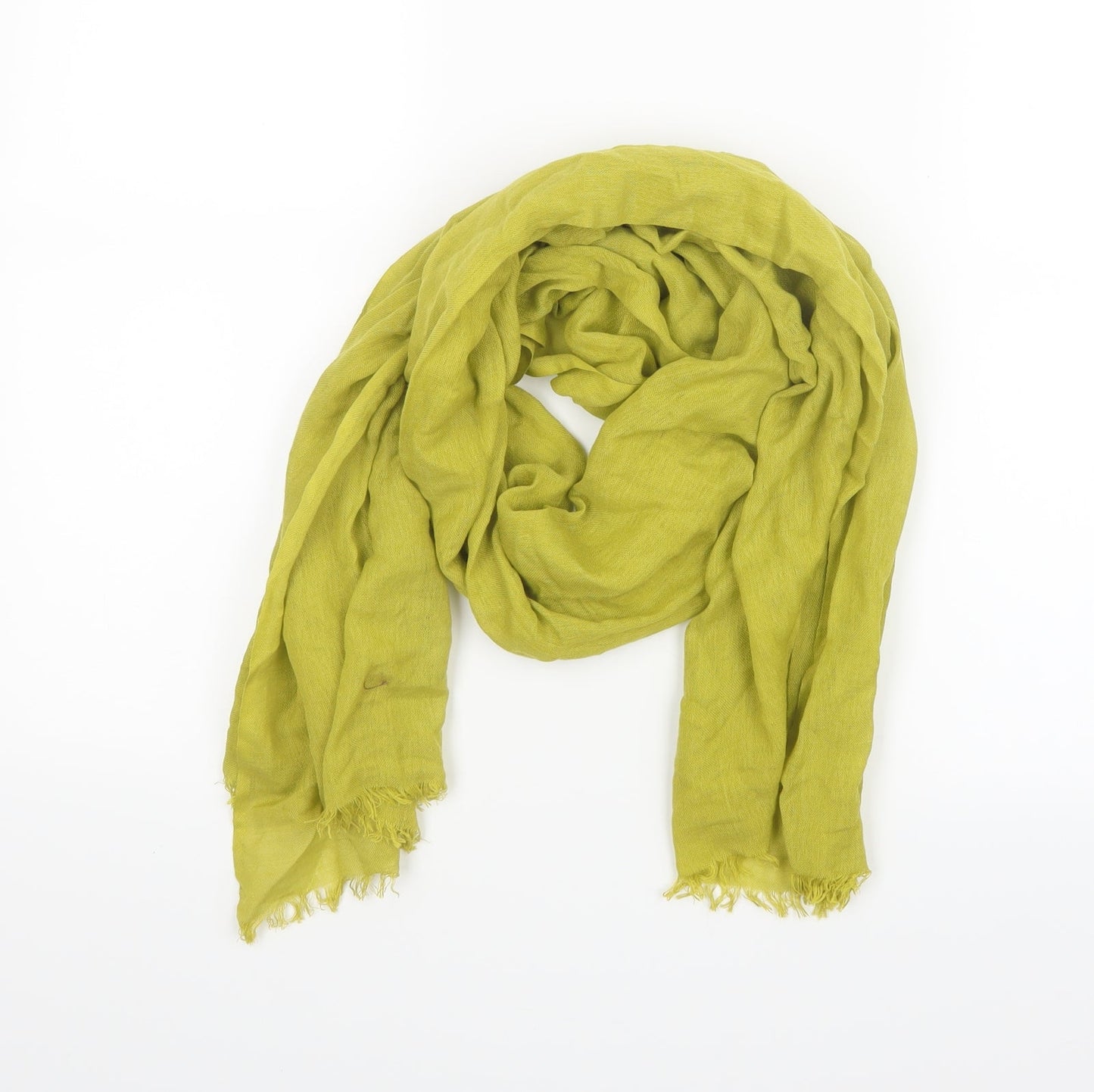 Preworn Womens Green Knit Scarf