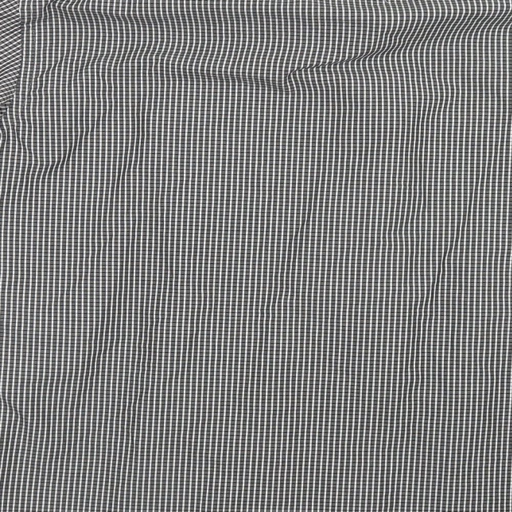 Taylor & Wright Mens Black Check Button-Up Size 15