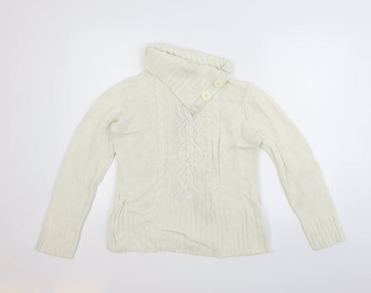 TU Womens Beige Pullover Jumper Size 14