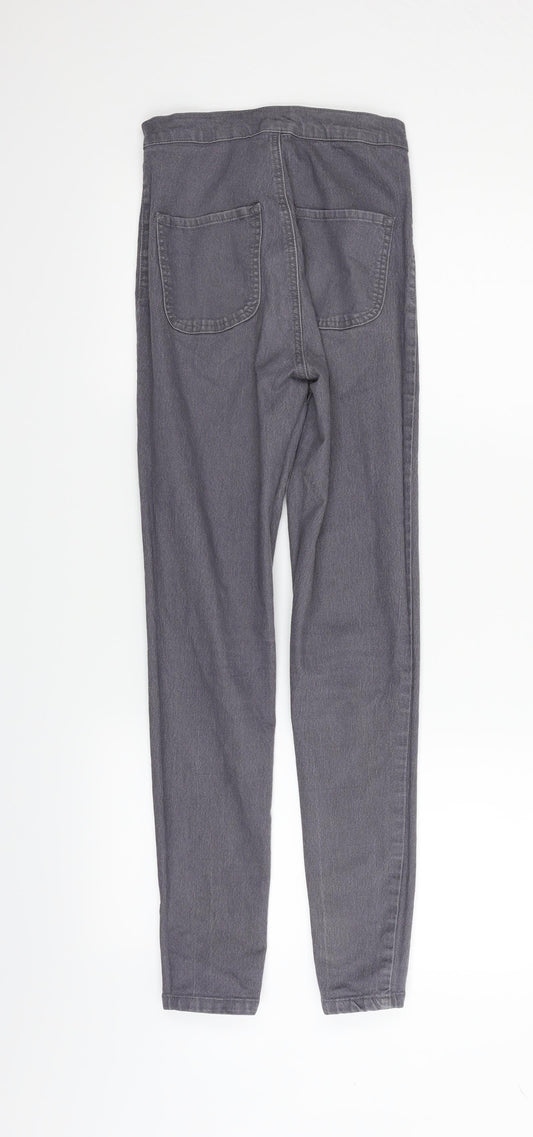 Womens UK Size 8 PRETTYLITTLETHING Regular Fit Skinny Grey Jeans