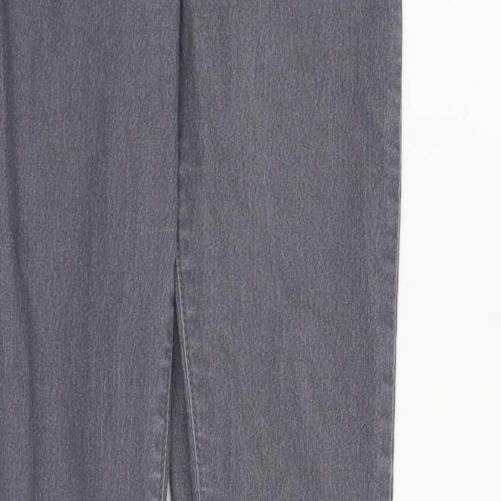 PRETTYLITTLETHING Womens Grey   Skinny Jeans Size 8 L27 in