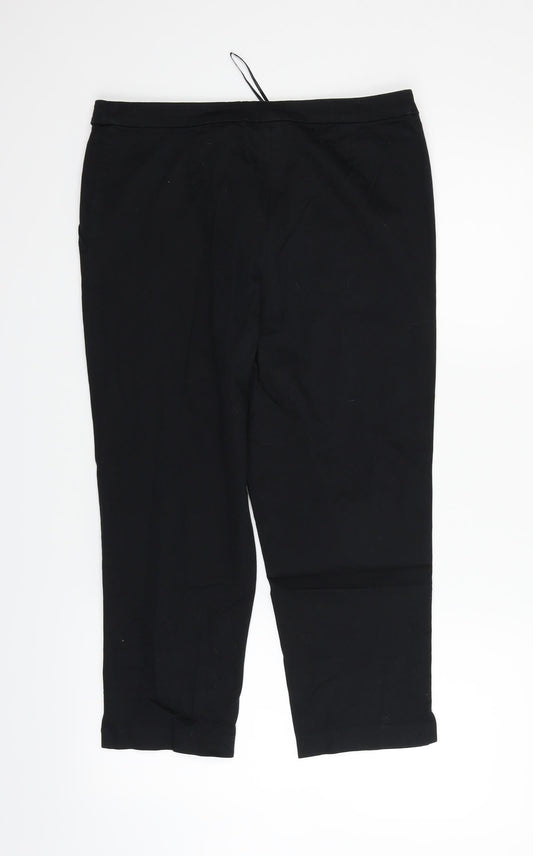 TU Womens Black Trousers Size 12 L22 in