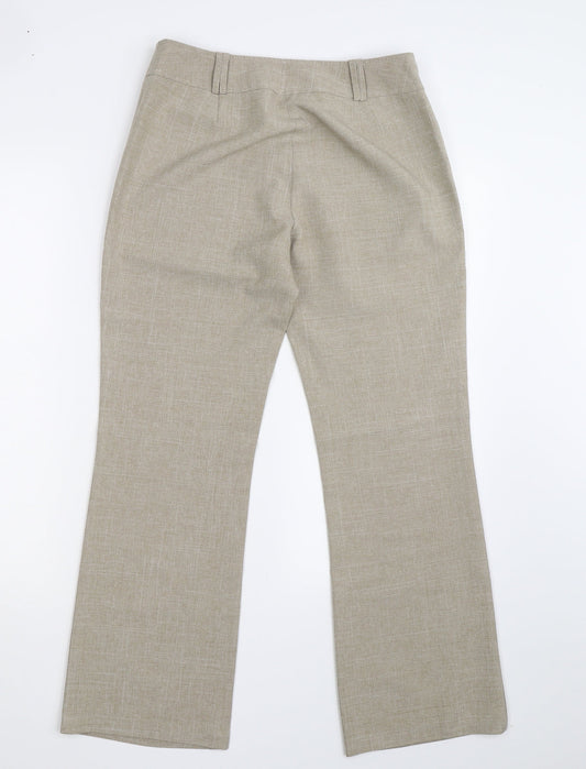 Womens UK Size 10 Dorothy Perkins Regular Fit Ivory Trousers