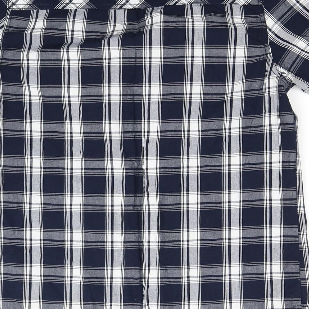 Mens UK Size S Industrialize Multicoloured Button-Up Short Sleeve Casual Shirt