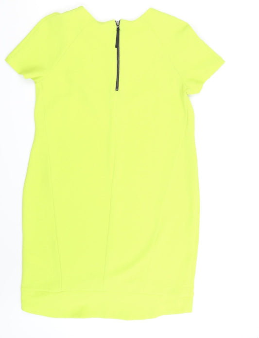 Topshop Womens Green Pencil Dress Size 10