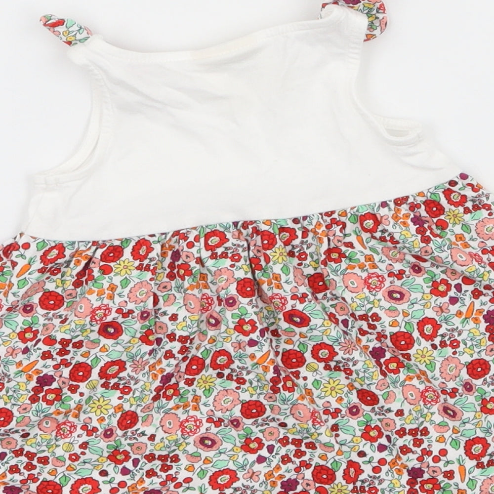 First Impressions Girls Multicoloured Floral Jersey Skater Dress Size 3-6 Months