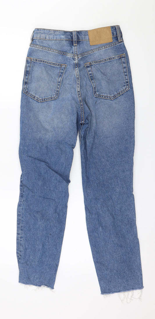 Divided by H&M Womens Blue  Denim Straight Jeans Size 6 L25 in