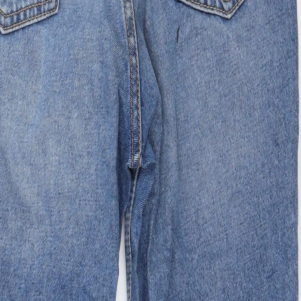 Divided by H&M Womens Blue Denim Straight Jeans Size 6 L25 in