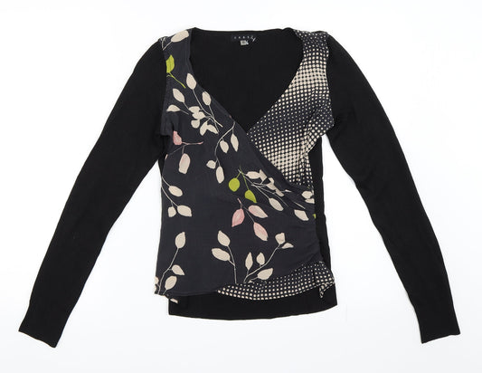 Womens UK Size 10 Coast Black Basic Blouse
