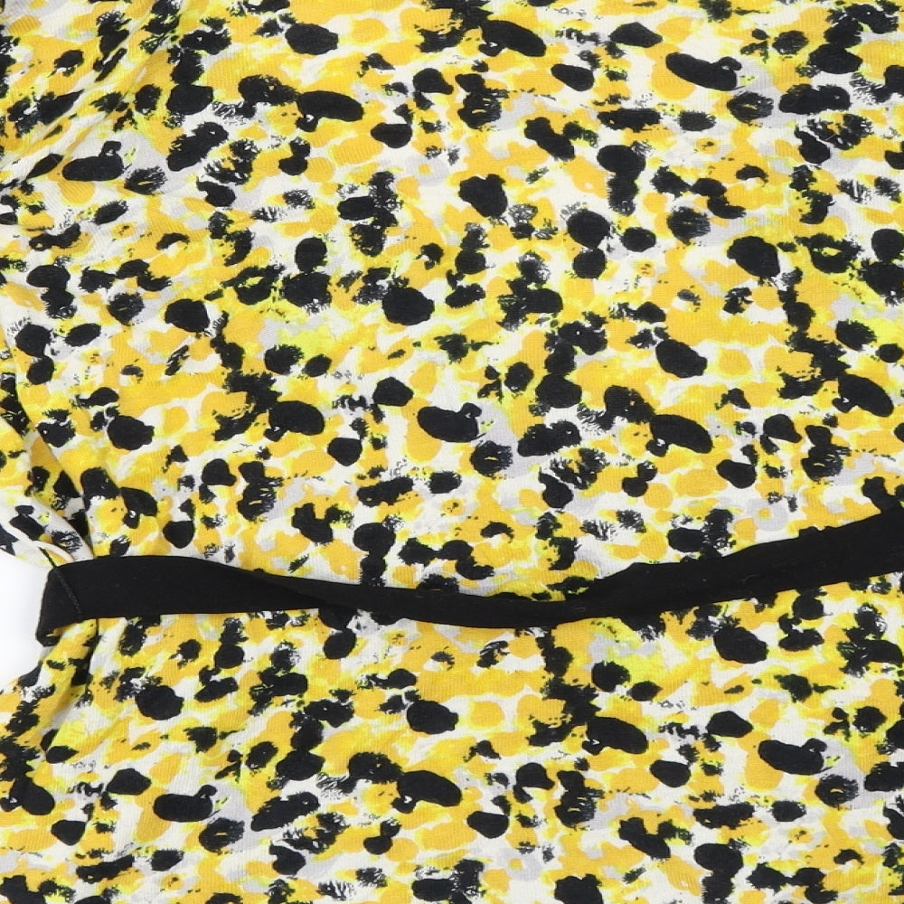 H&M Womens Yellow Cardigan Jumper Size M