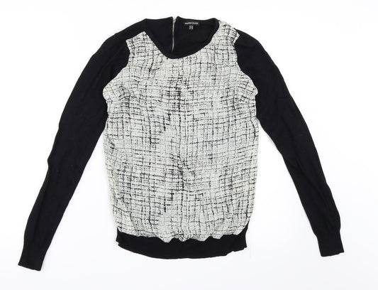 Warehouse Womens Black Pullover Jumper Size 10