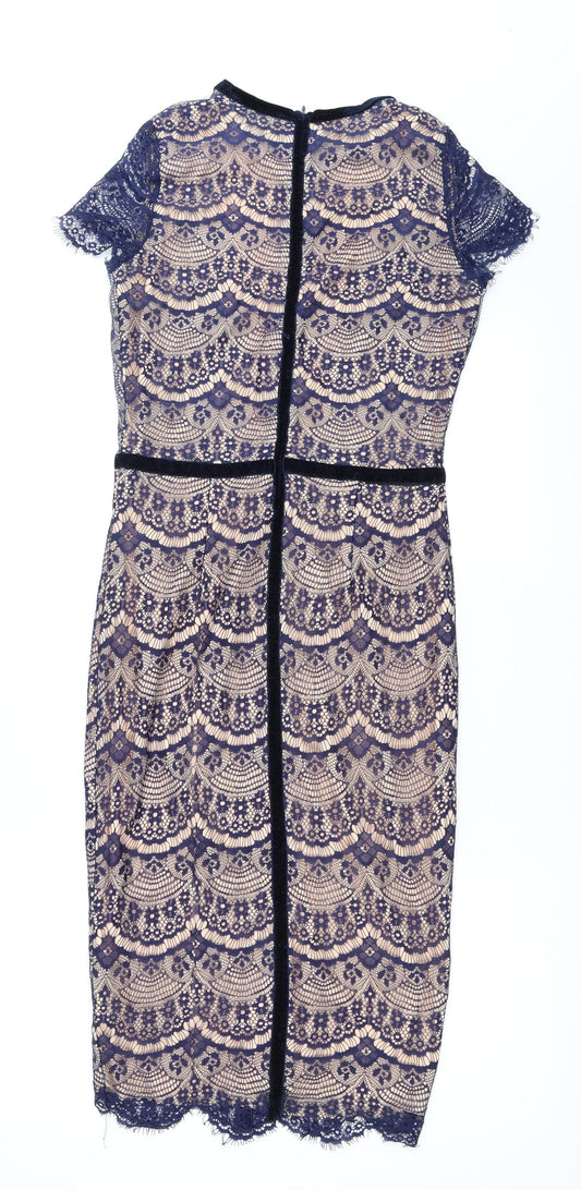 Missguided Womens Blue Bodycon Size 12