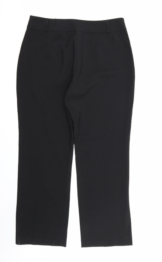 Select Womens Black Rayon Dress Pants Trousers Size 18 L32 in