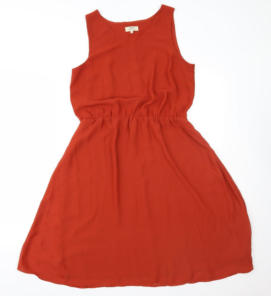 Additional front view of Papaya women’s brown fit & flare, size UK 12
