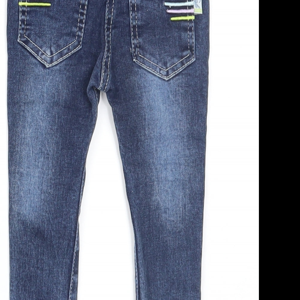 Verdo Girls Blue Denim Capri Jeans Size 9 Months