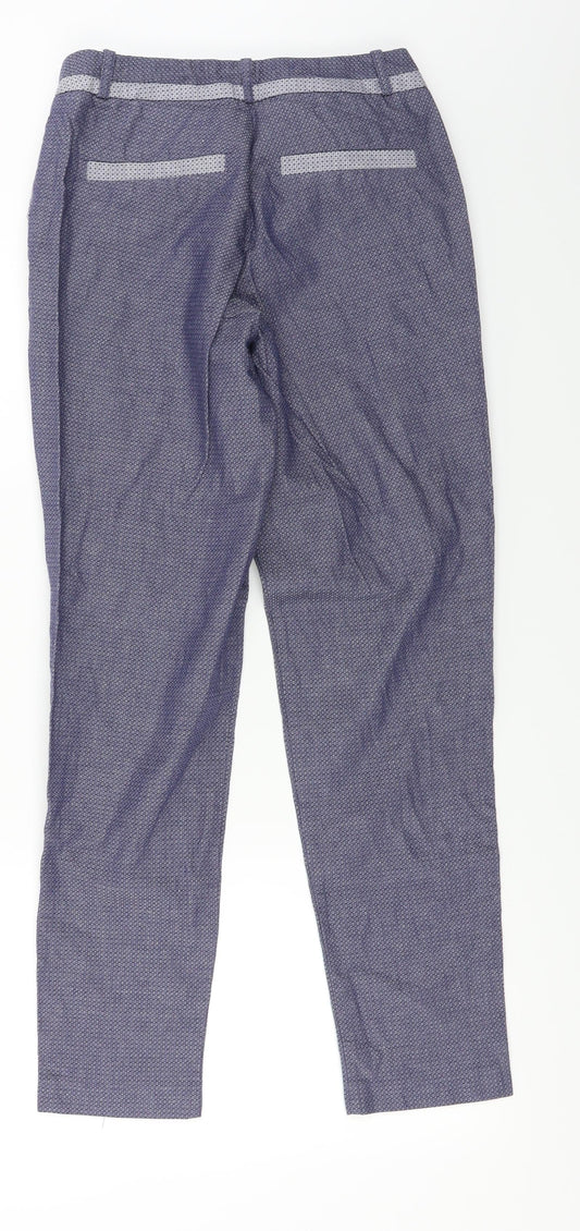 Womens UK Size 6 River Island Regular Fit Blue Trousers
