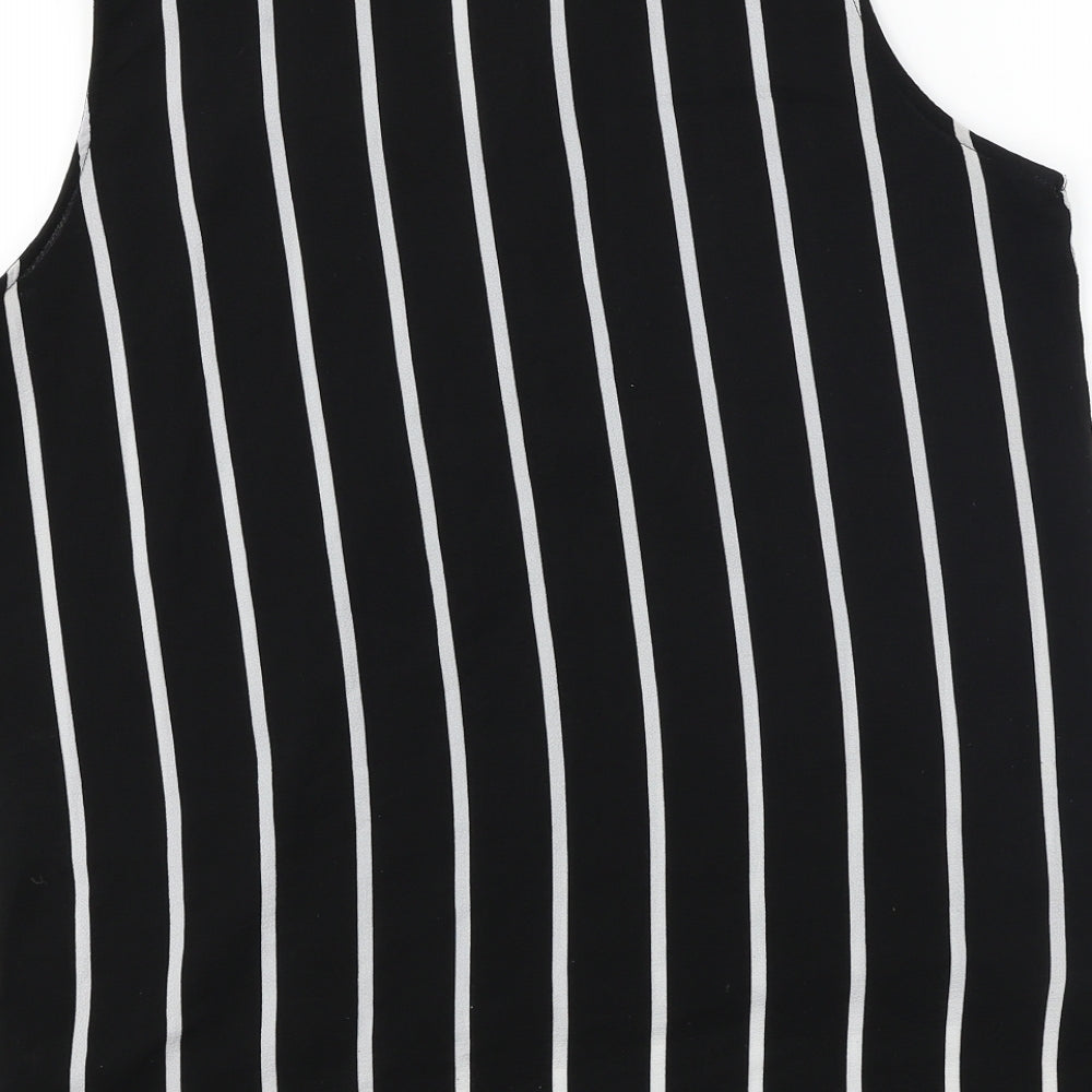 Parisian Collection Womens Black Basic Blouse Size 12