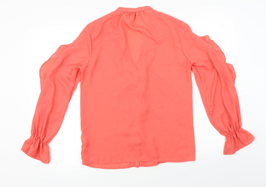 F&F Womens Orange Basic Blouse Size 8