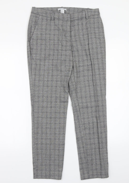 Womens UK Size 6 H&M Regular Fit Grey Trousers