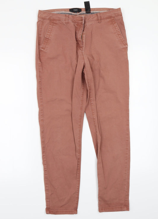 Next Womens Red Straight Jeans Size 12 L26 in