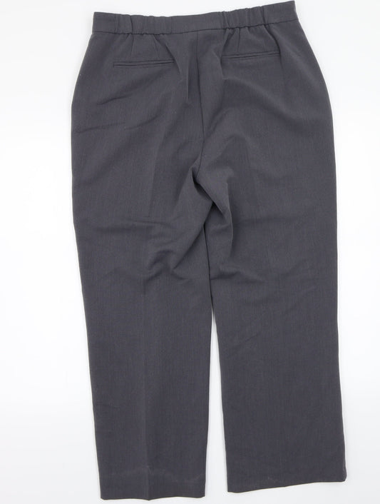 Maine Womens Grey Trousers Size 14 L27 in