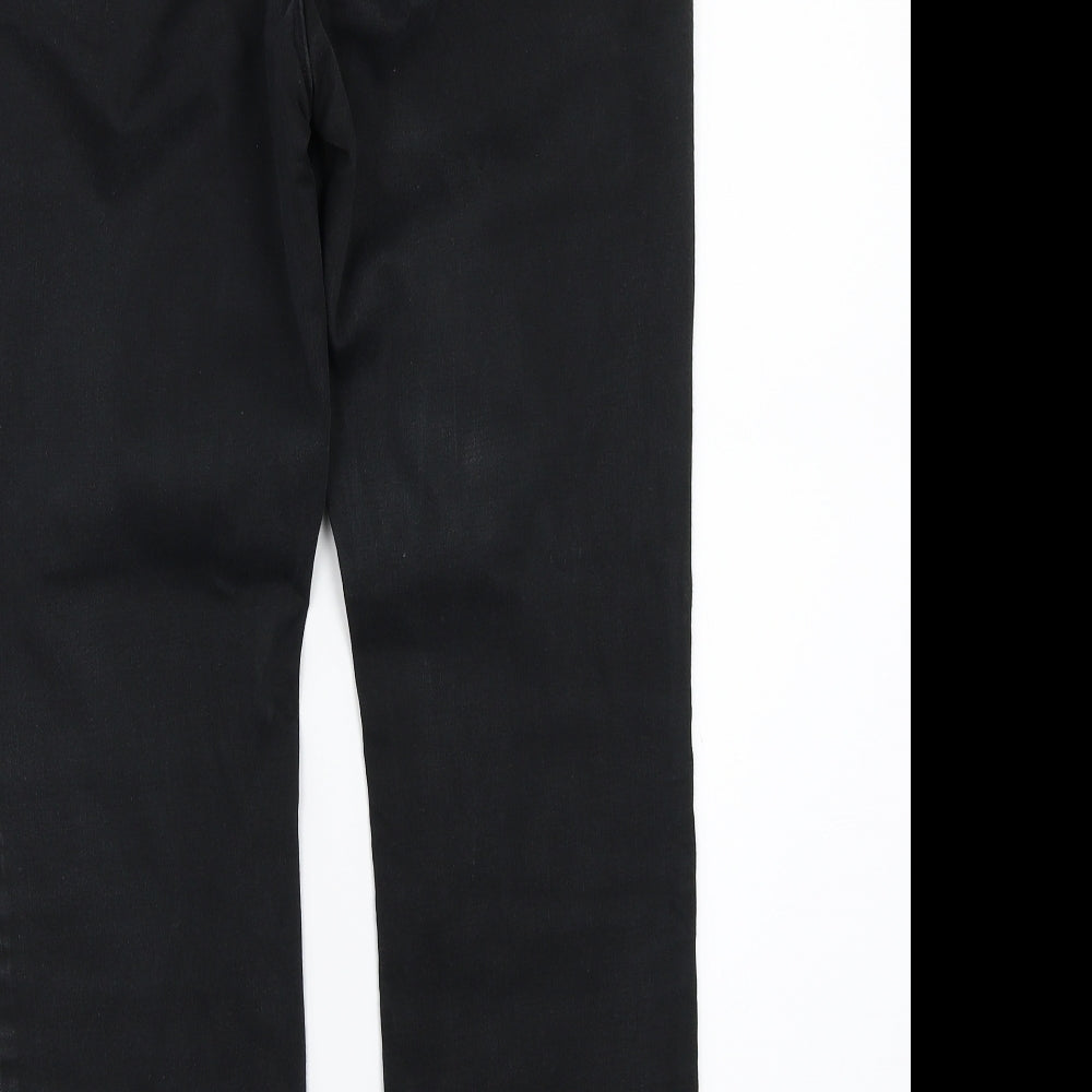 NEXT Womens Black Straight Jeans L27 in