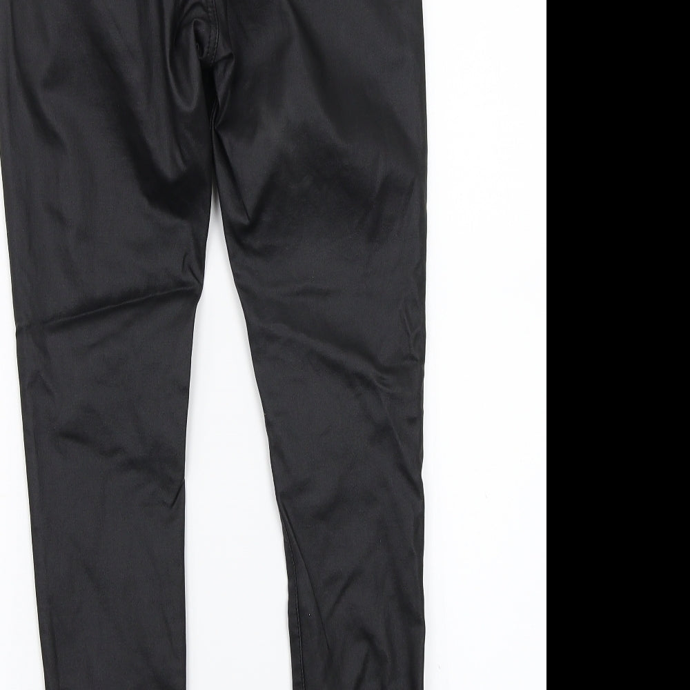 Pretty little thing Womens Black Trousers Size 12 L25 in