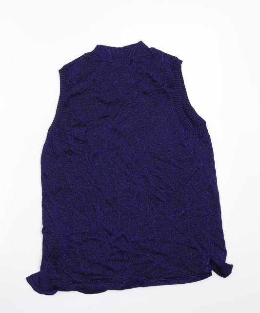Marks and Spencer Womens Blue Basic T-Shirt Size 16