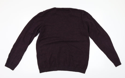 Topman Mens Red Pullover Jumper Size L