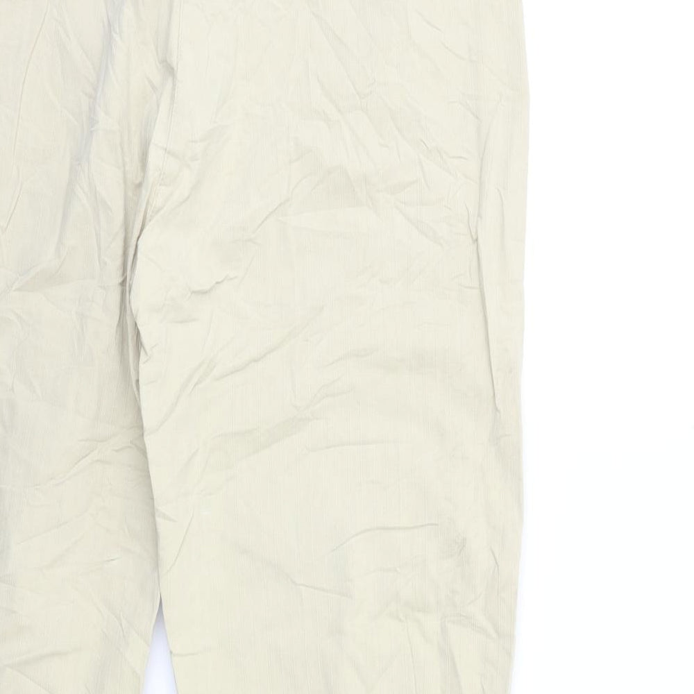 CAROLINE VANITY Womens Beige Trousers Size 14 L26 in