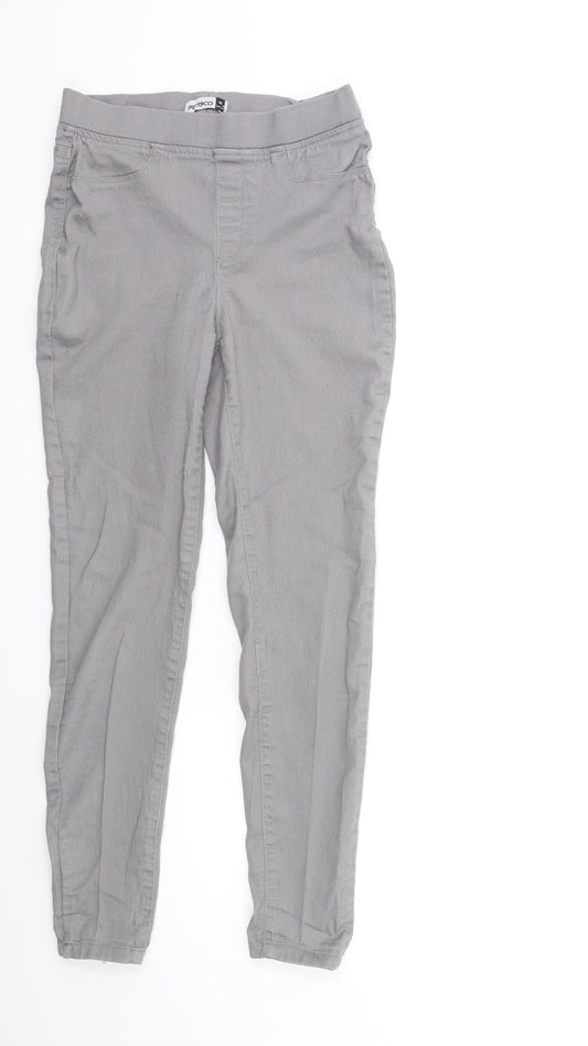 Pep&Co Womens Grey Denim Jegging Jeans Size 10 L27 in