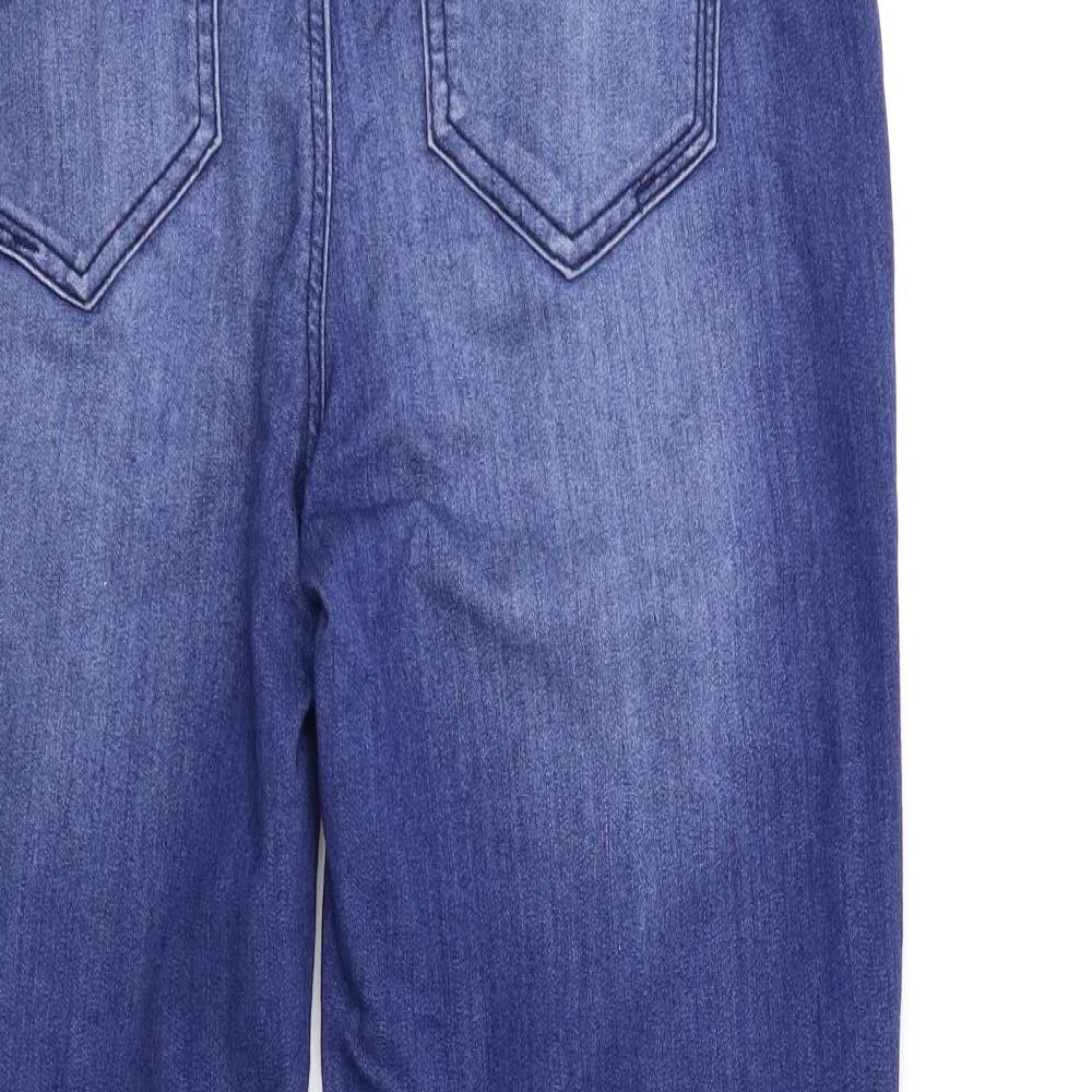 Womens UK Size 12 Preworn Regular Fit Skinny Blue Jeans