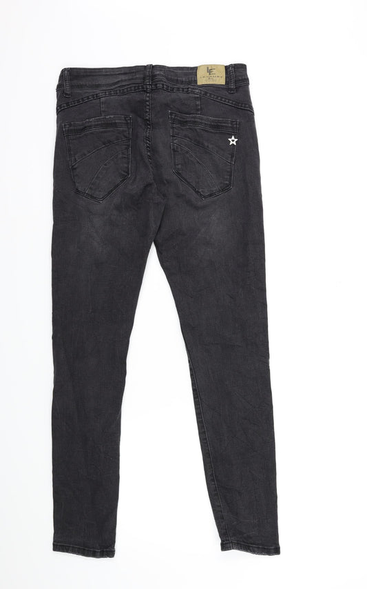 Preworn Mens Black Denim Skinny Jeans Size S L28 in
