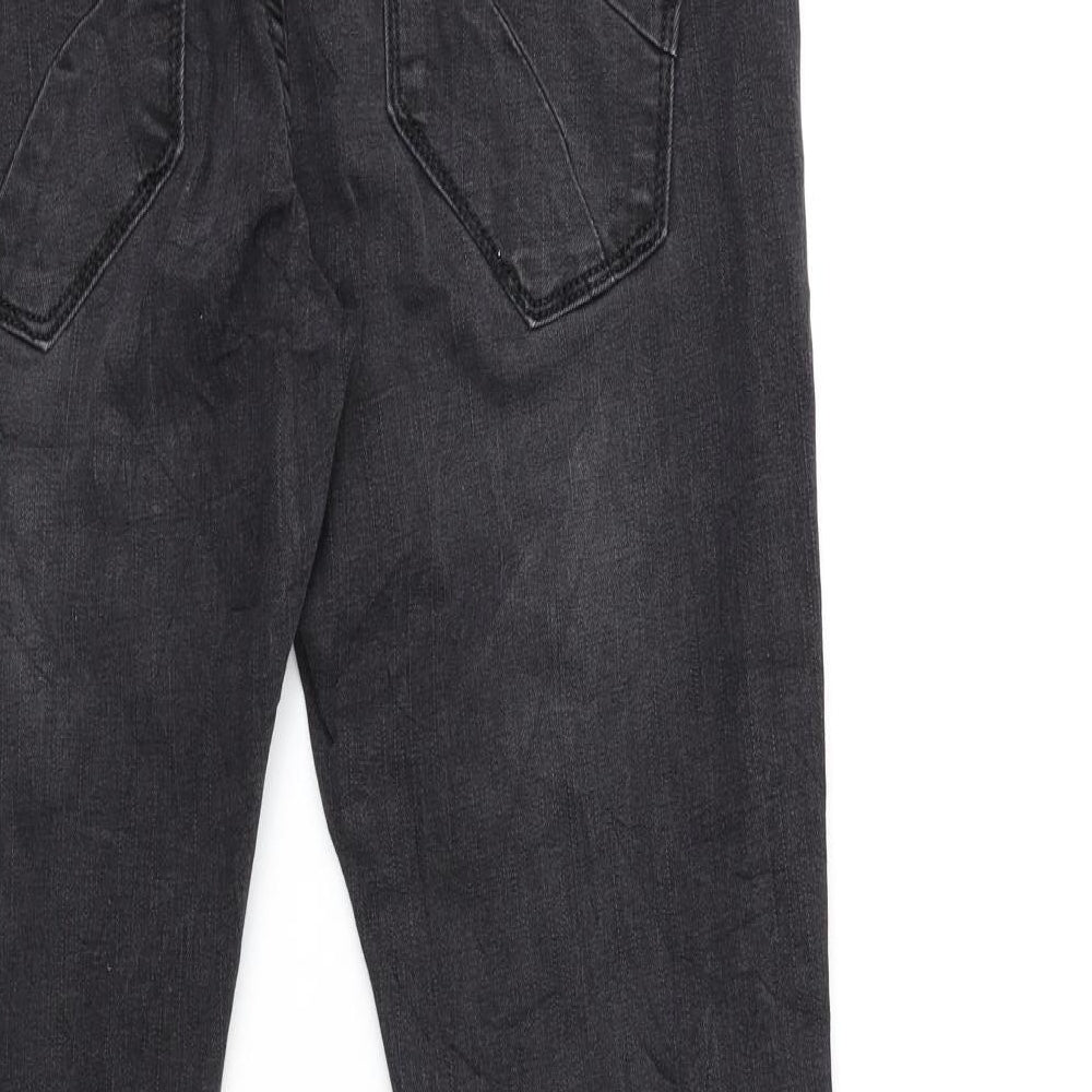 Preworn Mens Black Denim Skinny Jeans Size S L28 in