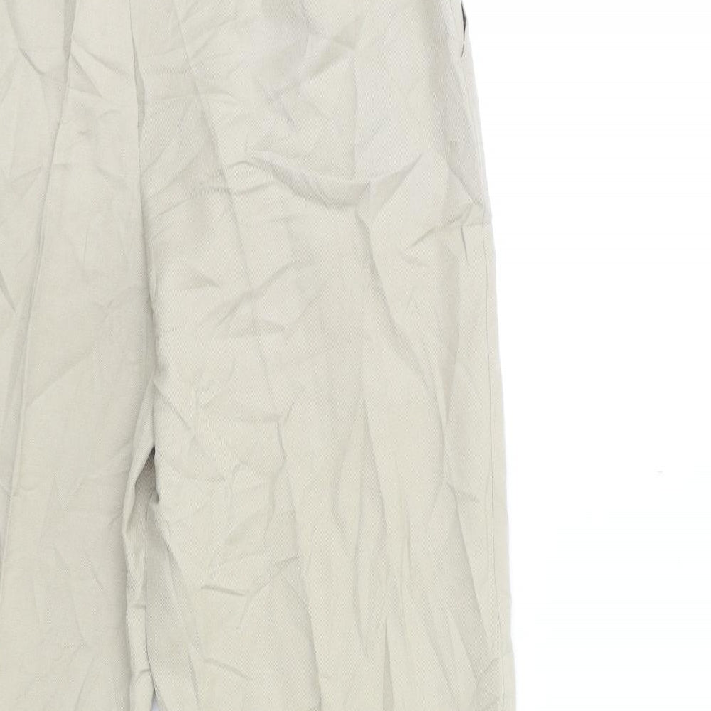 Alba Moda Womens Beige Trousers Size 10 L38 in