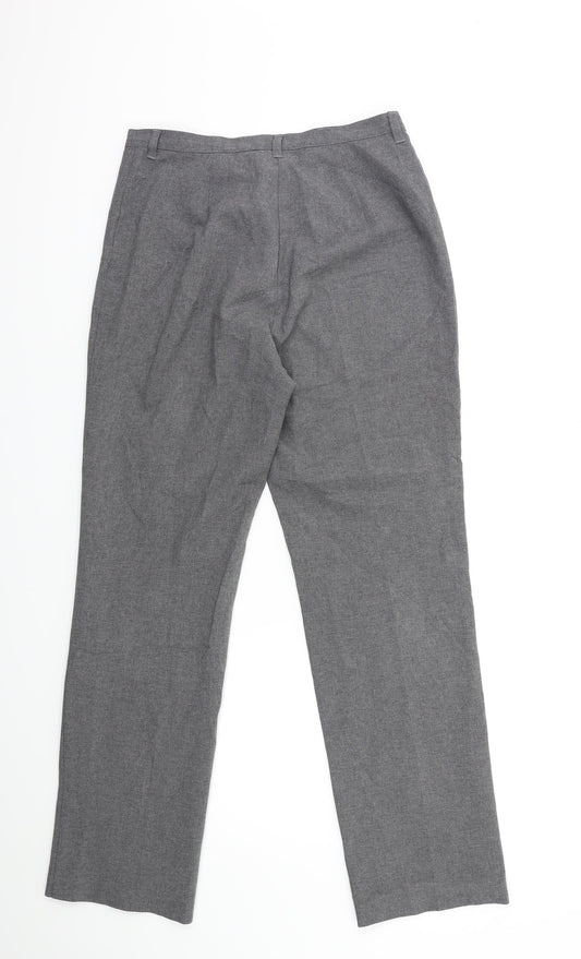 Womens UK Size 28 in United Colors of Benetton Regular Fit Grey Trousers