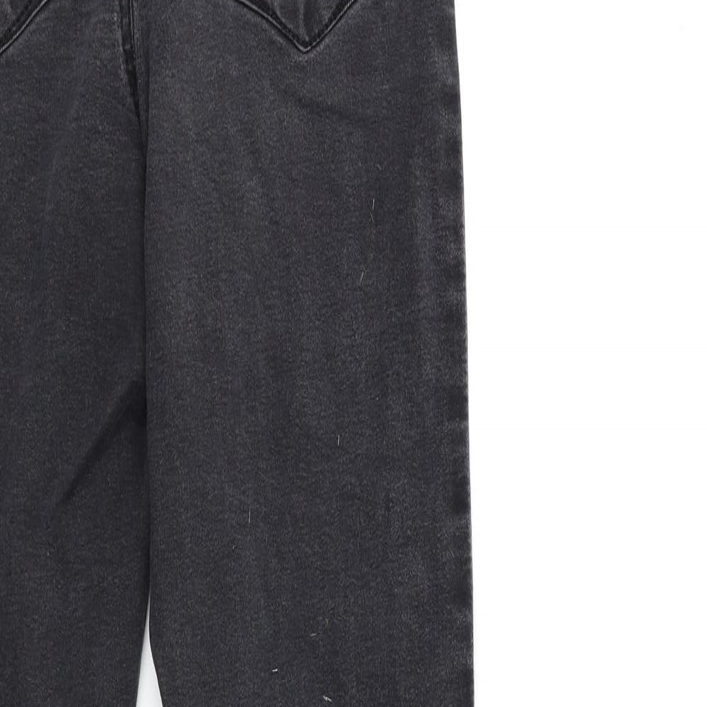 Denim & Co. Womens Black Denim Skinny Jeans Size 10 L28 in