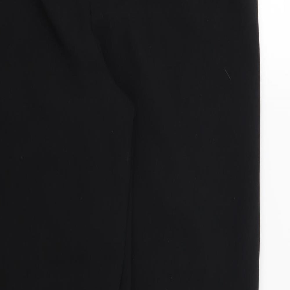 Womens UK Size 14 ISLE Regular Fit Black Trousers